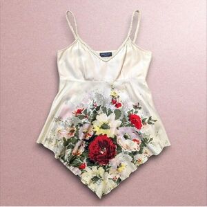 Floral Silk Camisole Top